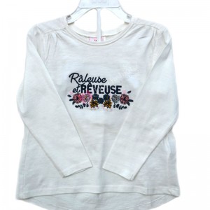 Girls 100% Cotton White Top 3 Years