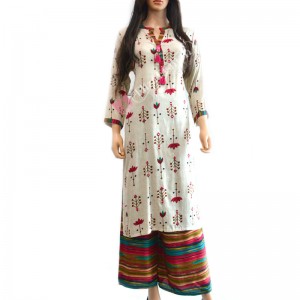 Rayon Mulitcolor Palazzo Suit