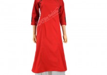 Cotton Kurti-L-Red