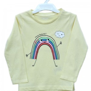 Boys 100% Cotton Lemon Yellow T-Shirt 2 Years