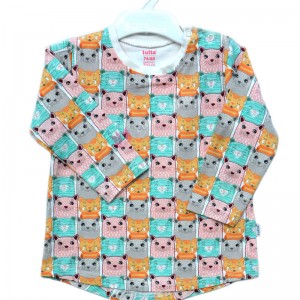 Girls 100% Cotton Multicolor T-Shirt 1 Years
