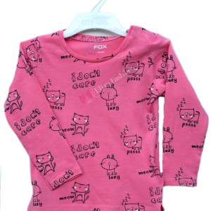 Girls 100% Cotton Pink T-Shirt 2 Years