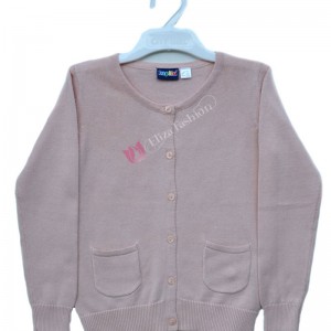 Girls Woolen Peach Color Cardigan 2-4 Years