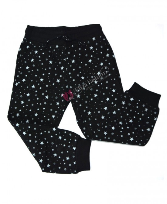 Girls Cotton Mix Black Pantalone Pants 10-11 Years