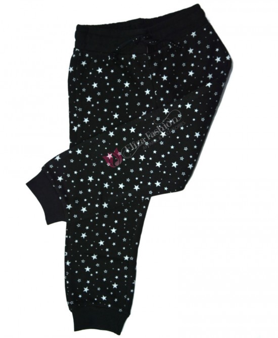 Girls Cotton Mix Black Pantalone Pants 10-11 Years