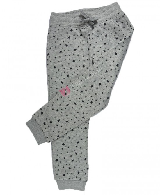 Girls Cotton Mix Grey Pantalone Pants 8-9 Years