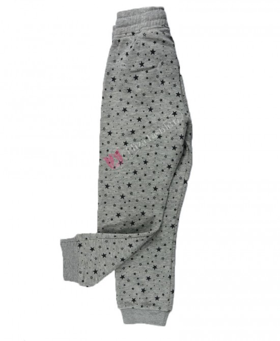 Girls Cotton Mix Grey Pantalone Pants 8-9 Years