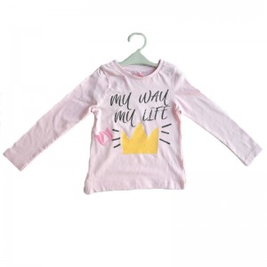 Girls 100% Cotton Light Pink T-Shirt 5-6 Years