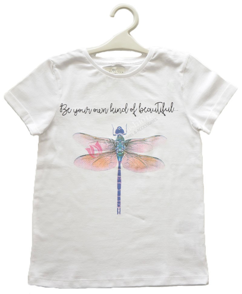 Girls 100% Cotton White T-Shirt 10-11 Years