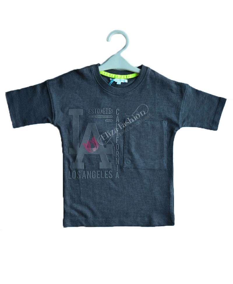 Boys 100% Cotton Black T-Shirt 4-5 Years